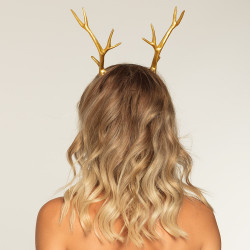 Jeleňie parohy na čelenke